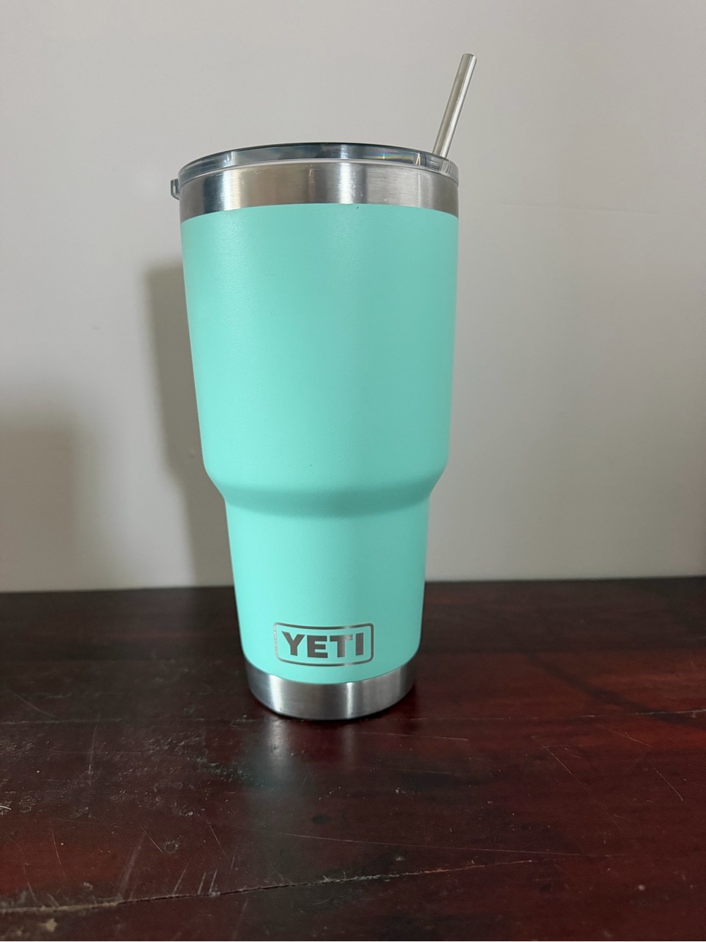 YETI Rambler 30 oz Stainless Steel Tumbler with MagSlider Lid, Seafoam